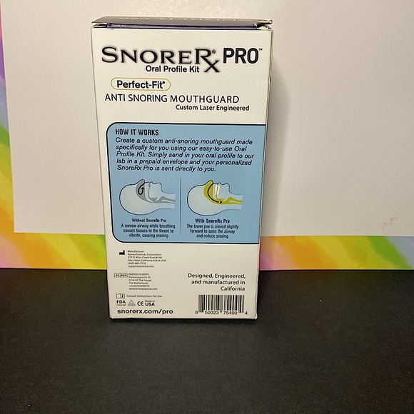 NEW SNORE RX PRO ORAL PROFILE KIT PERFECT FIT MOUTH GUARD - Picture 4 of 4
